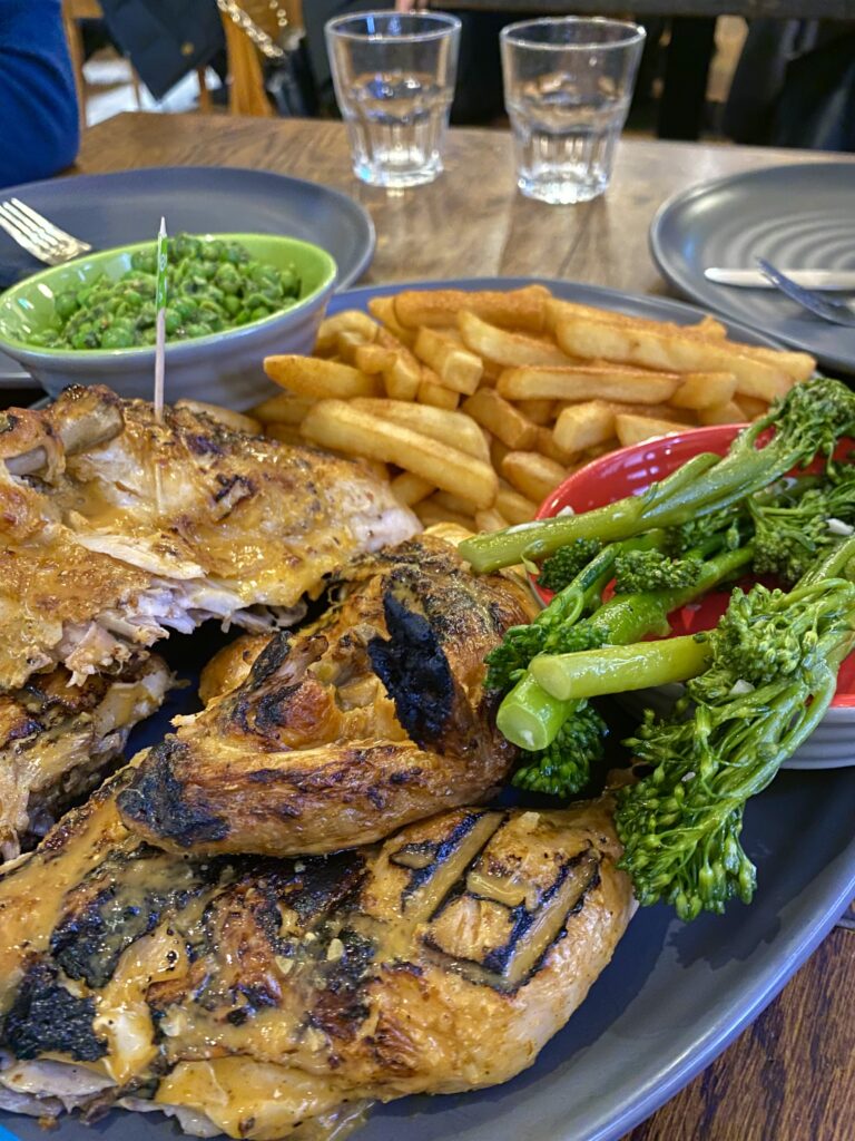 Nando's peri-peri chicken platter