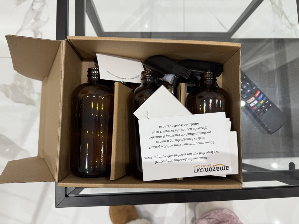 Amazon glass spray bottles