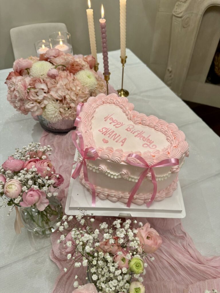 cake flower arrangement